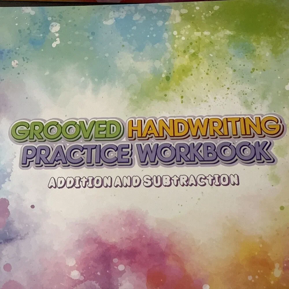 Grooved Writing Practice Handwriting books numbers letter puzzle nature patterns